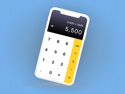 DailyUI 005: Calculator adobe xd calculator calculator app calculator ui dailyui design ui deisgn