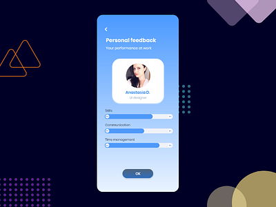 Personal Feedback UI design by Kun L. on Dribbble