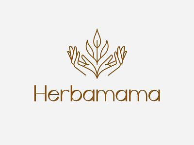 Logo Herbamama — Vegan Supplement branding dietary supplement herbal identity logo mama supplement vegan