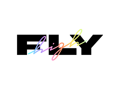 Fly High boutique branding clothes fashion fly high logo
