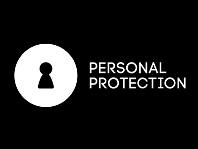 Personal Protection logo key keyhole lock personal protection security