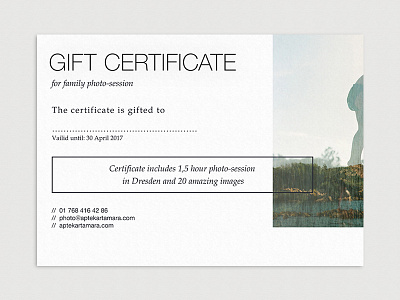 \\prints for film photographer back side certificate gift print