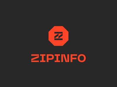 ZipInfo branding design identity logo oil zip