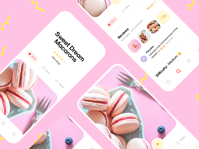 Sweet app best button delicious dribbble dribbble best shot dribbble invite follow me girls ios like makeup mobile perfect pink publish sweet sweets ui uidesigner ux