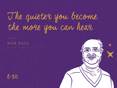 Ram Dass - 30 Days / 30 Spiritual Teachers 🔮✨