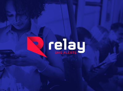 Relay SMS Alerts Logo branding logo