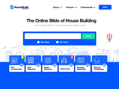 House Build Website branding illustration logo ux webdesign