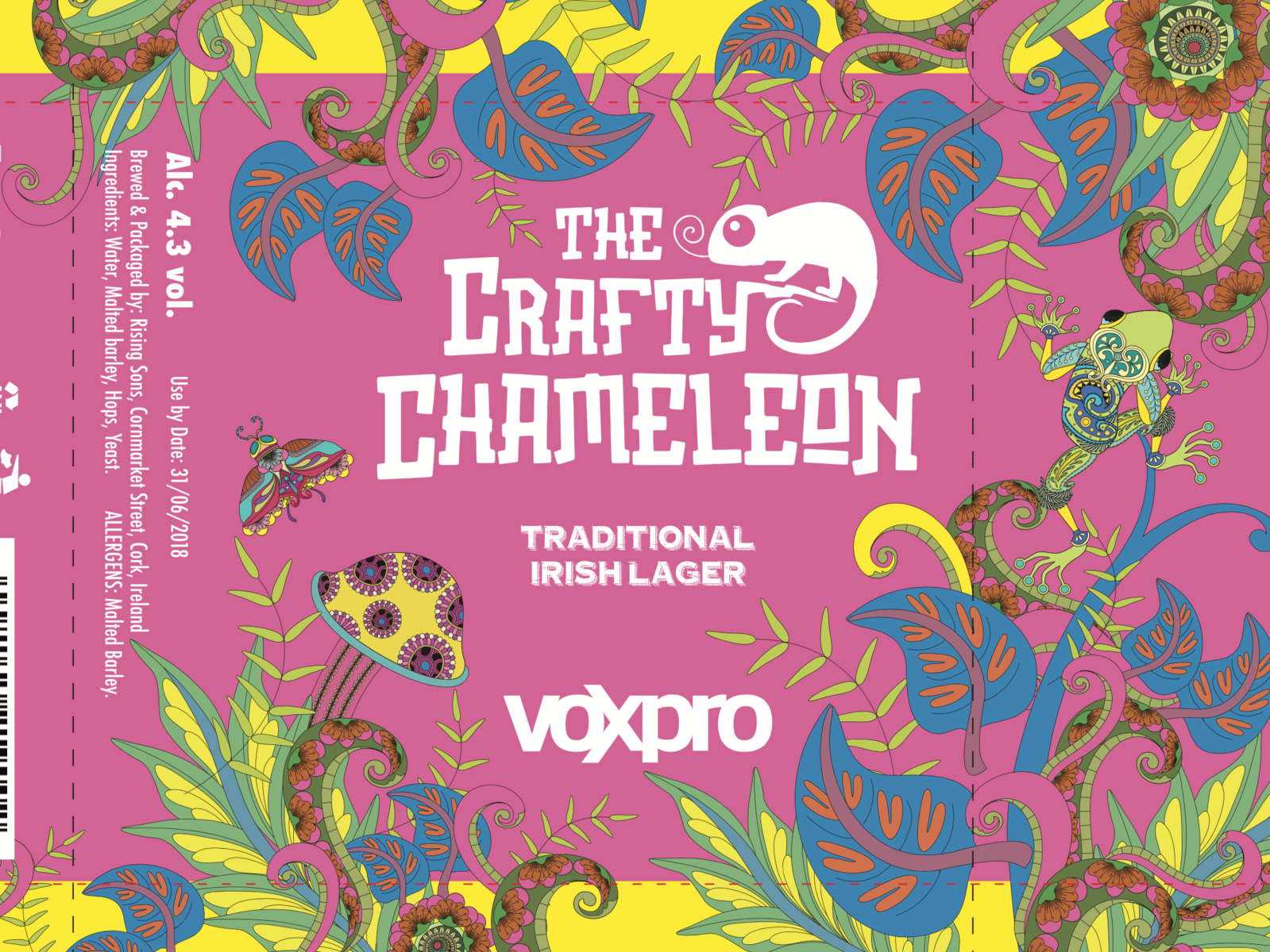 The Crafty Chameleon Beer Branding by WonderMill on Dribbble