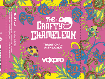 The Crafty Chameleon Beer Branding branding packaging