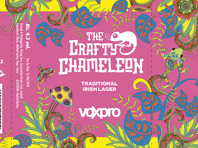 The Crafty Chameleon Beer Branding