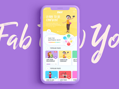 FNY - A New Health & Wellbeing App app design branding product ui ux