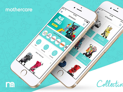 eComm App Design for Mothercare IRE app design ui ux