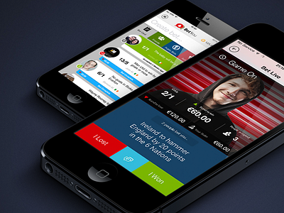 Social Betting App app design branding ui ux