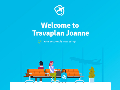 Travaplan Email Welcome app design branding email