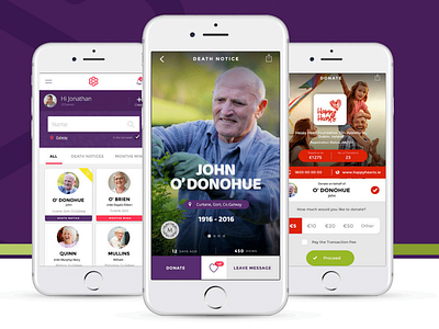 LovedOnes Mobile App app design branding product ui ux webdesign