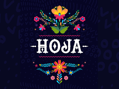 HOJA Mexican Bar & Restaurant branding logo