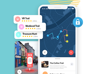 City Exploration AR Trails App