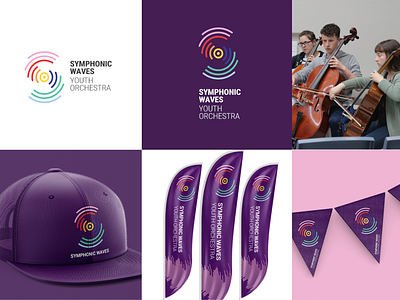 Symphonic Waves Youth Orchestra branding logo