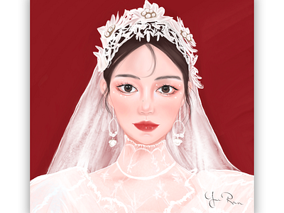 Wedding Dress illustration procreate