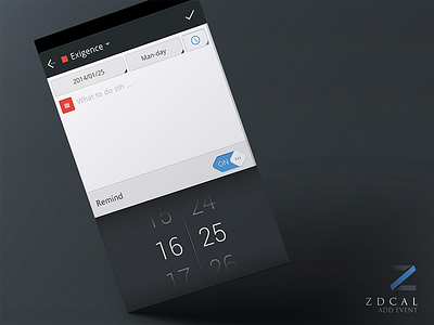 Edit-interface for ZDcal Android add android calander design edit ui zdcal