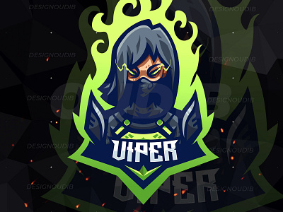 Valorant Viper Character Gaming Esports Mascot Logo esports esports logo esportslogo gamer gaming mascot logo mascots streamer twitch twitch logo