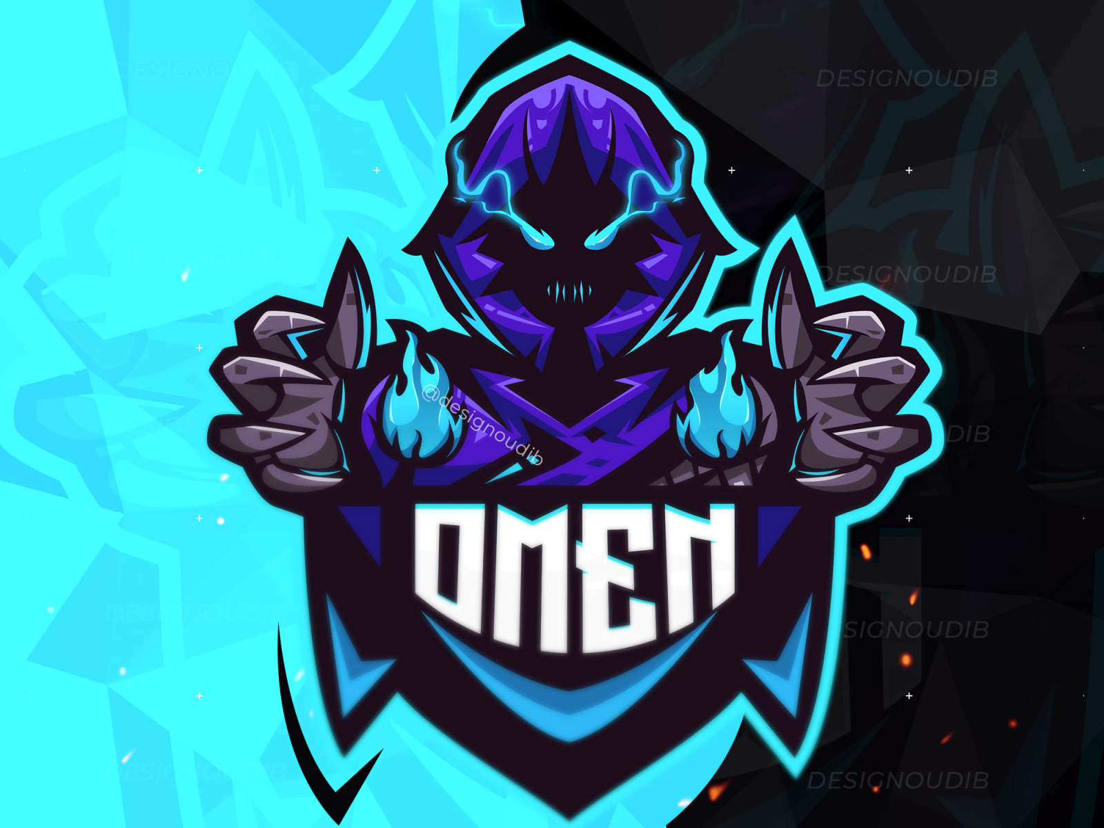 Valorant Omen Character Gaming Esports Mascot Logo by Simo Oudib on ...