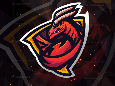 Dragon Gaming Esports Mascot Logo dragon esports esports logo esportslogo gamer gaming mascot logo mascots streamer twitch