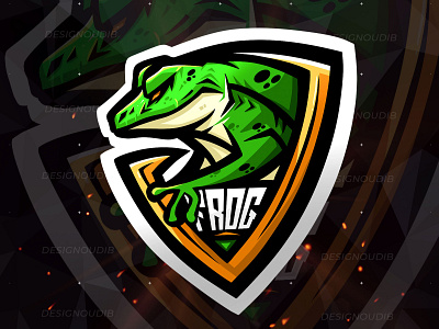 Frog Gaming Esports Mascot Logo esports esports logo esportslogo frog gamer gaming mascot logo mascots streamer twitch