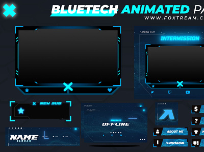 Shroud inspired Animated Stream overlay pack for twitch esports graphics