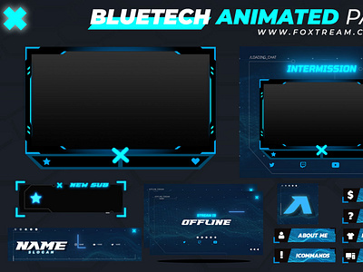 Shroud inspired Animated Stream overlay pack for twitch