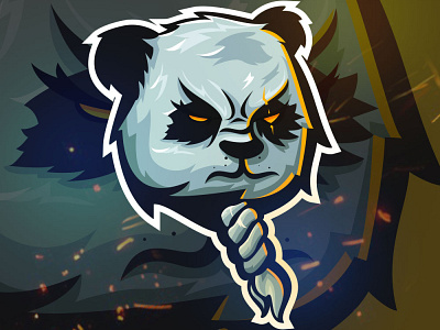 Panda Esport Team Mascot Logo