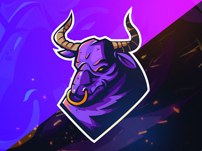 Bull Esport Team Mascot Logo