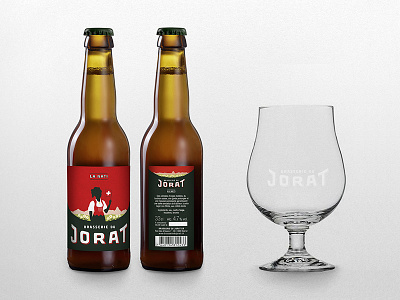 Label "La Nati 2020" - Brasserie du Jorat art direction beer branding brasserie du jorat graphic design illustration label