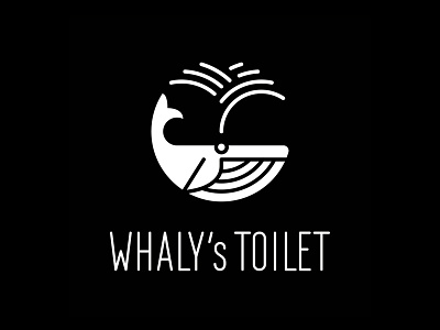 Logo Whaly's Toilet art direction branding graphic design logo