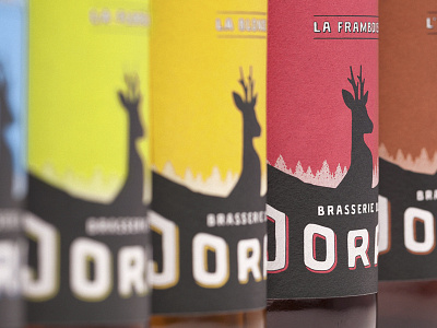 Labels - Brasserie du Jorat beer bottles brasserie graphic jorat labels