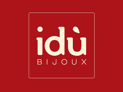 Logo - idù Bijoux bijoux business card corporate identity graphic design jewelry