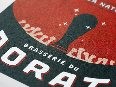 Label "La Nati" - Brasserie du Jorat beer branding brasserie du jorat graphic design label world cup