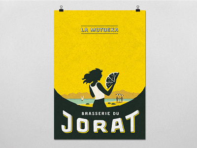 Poster "La Motueka" - Brasserie du Jorat art direction beer branding brasserie du jorat graphic design illustration jorat label label design