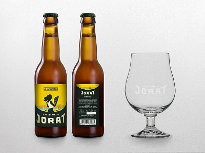 Label "La Motueka" - Brasserie du Jorat art direction beer branding brasserie du jorat graphic design illustration label