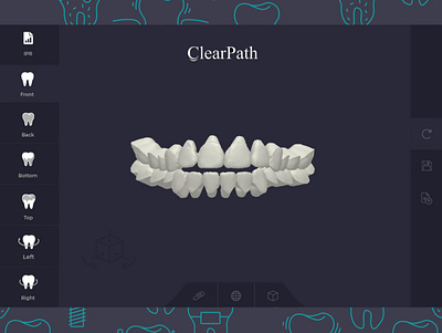 Dental Imaging Software Design 3d adobe illustrator desktop app