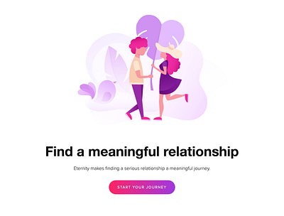 Eternity website brand branding dating design eternity illustraion web web design webdesign website website design