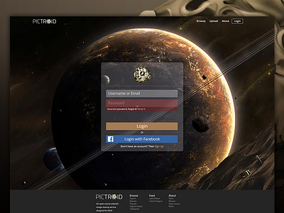 Pictroid Login asteroid login pictroid website