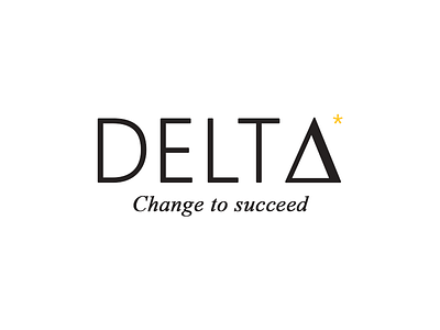 DELTA* logo change to succeed delta logo star