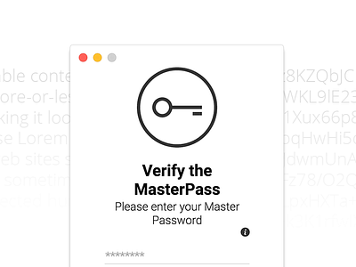 Verify the MasterPass app cross platform crypter crypto encryption masterpass ui