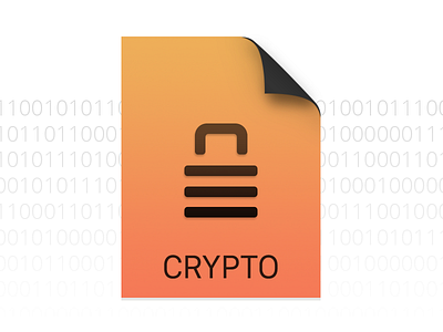 Crypto file icon design app crypter crypto file icon