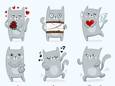 14 Cats Rule Vector Stickers