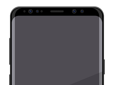 Realistic vector flat mock-up Samsung S9 Plus 3d art android design flat illustration mobile mock up mockup phone plus realistic samsung samsung s9 smartphone vector