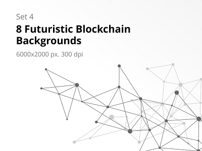 8 Blockchain Backgrounds Set 4