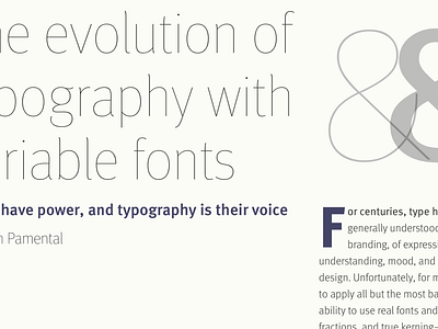 Variable font demo with FF Meta