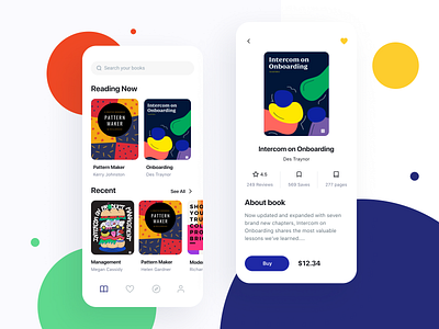 Reading App app books branding design main payments product startups ui ux